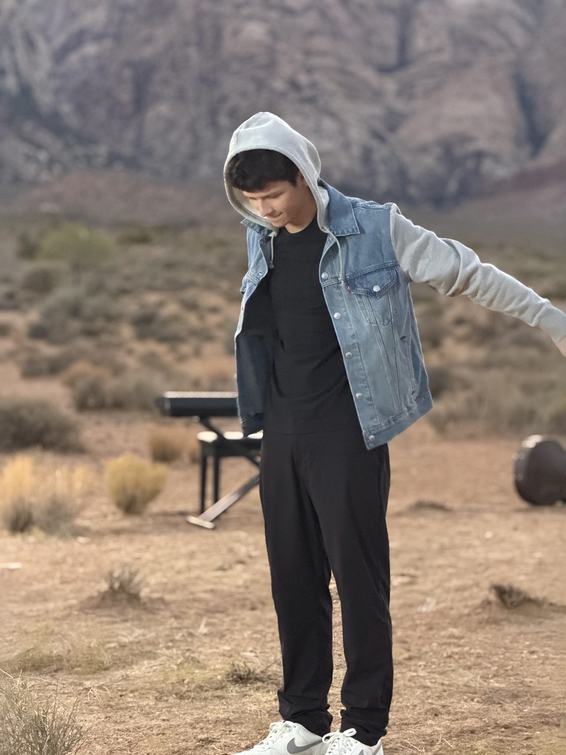 Donnie in an atmospheric desert portrait